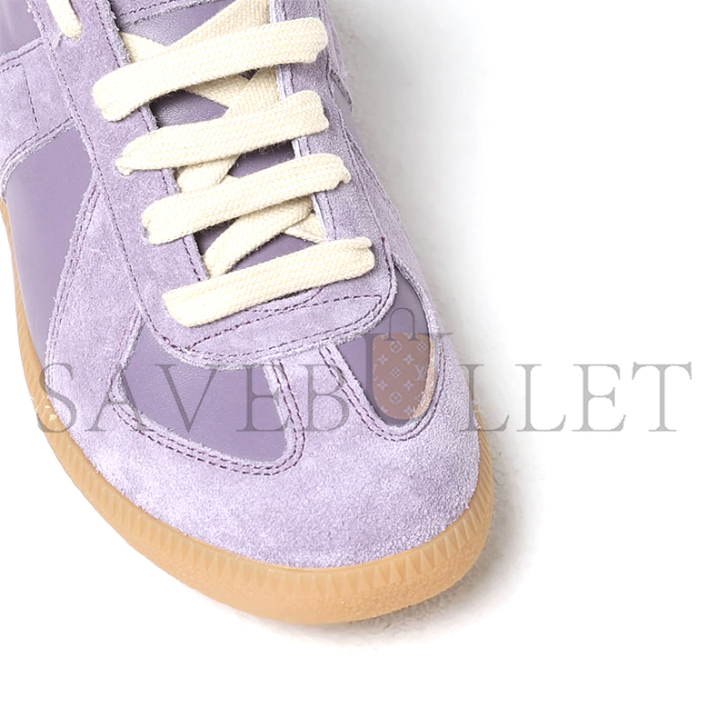 MAISON MARGIELA REPLICA LEATHER AND SUEDE SNEAKERS S58WS0109P1895